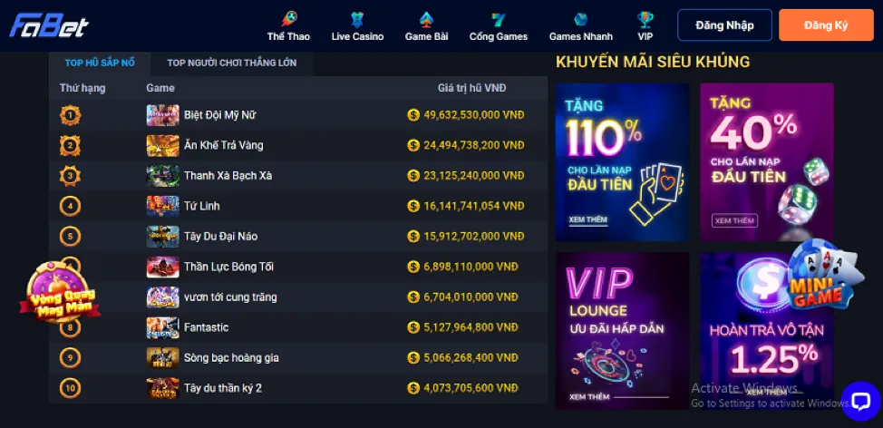 Biểu đồ giải thích RTP và độ biến động của slot game